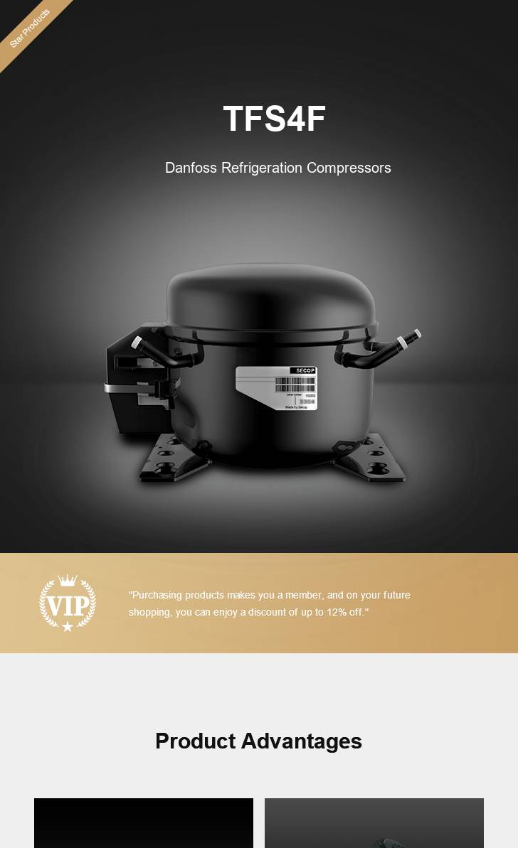 Danfoss Compressor TFS4F, technical parameters pdf, structure diagram